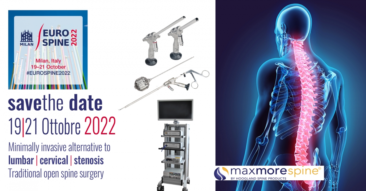 Save the date: dal 19 al 21 ottobre 2022, Congresso Eurospine